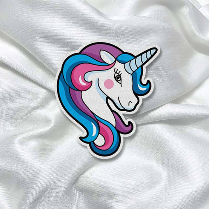 Beautiful Unicorn Doodle Girly Fashion Printed Iron On Patch for T-shirts, Bags, Jeans - The Squeaky Store