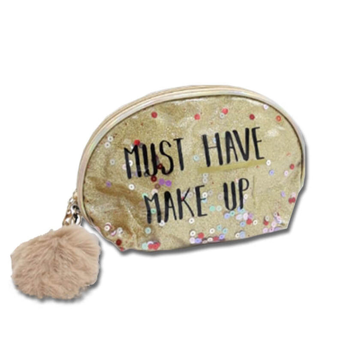 Unique Golden Shining Makeup Pouch - The Squeaky Store