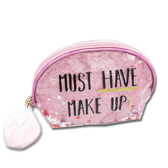 Unique Pink Shining Makeup Pouch - The Squeaky Store