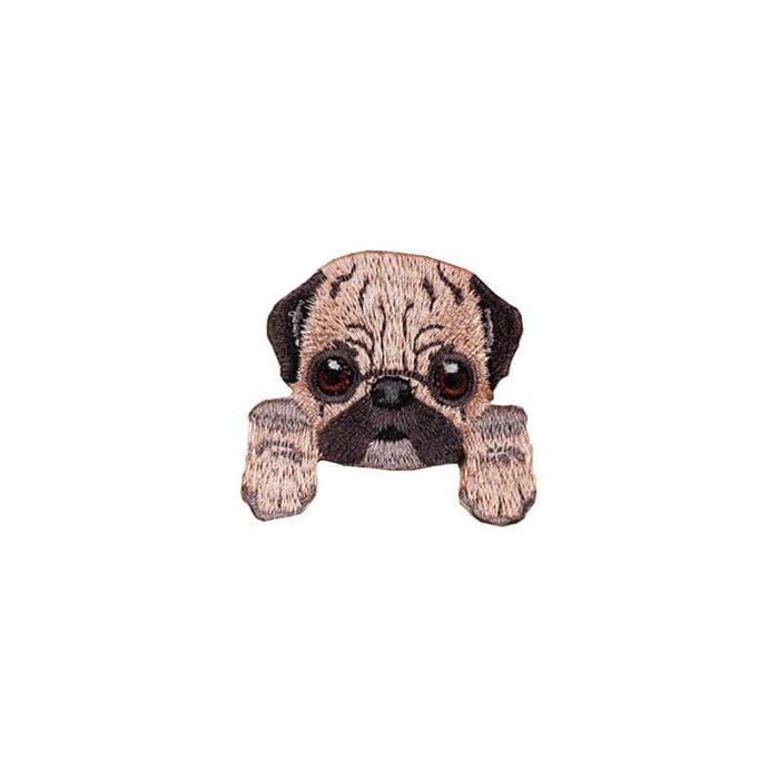 Cute Dog Pug Iron On Patch - The Squeaky Store