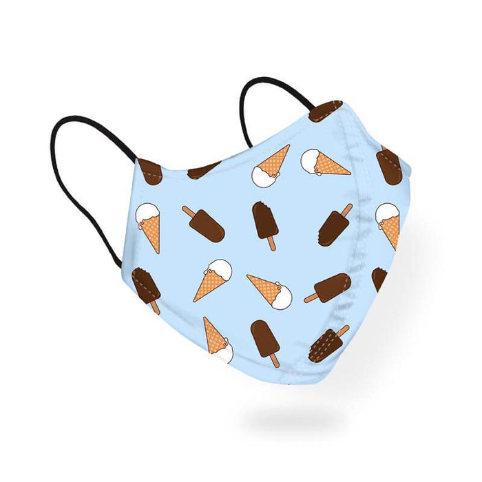Icecream Chocolate Candy Lover Pattern Designer Printed Face Mask-thesqueakystore.myshopify.com