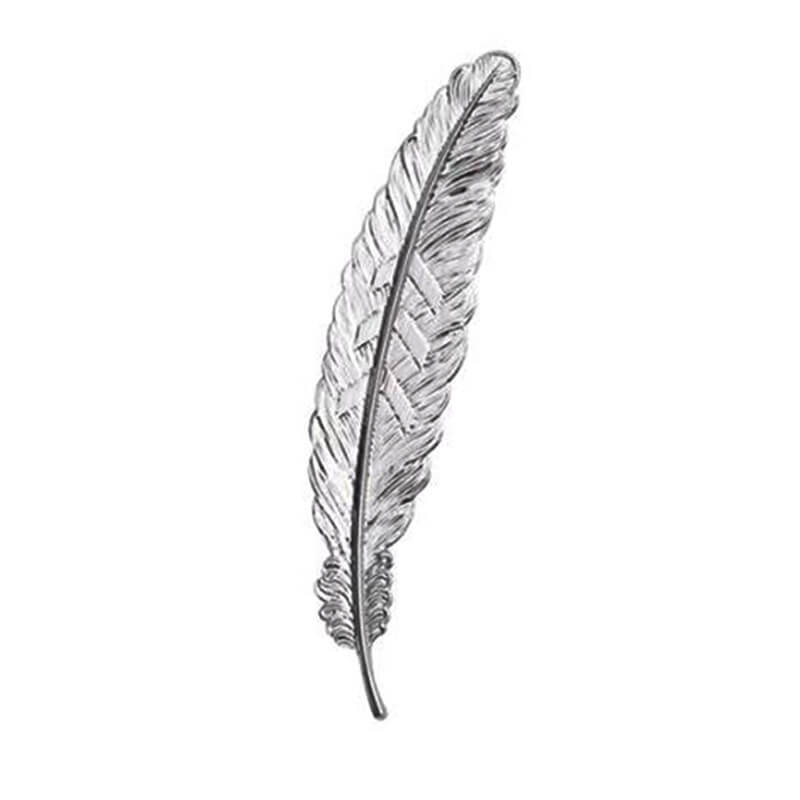 Vintage Feather Metal Bookmark - Silver - The Squeaky Store