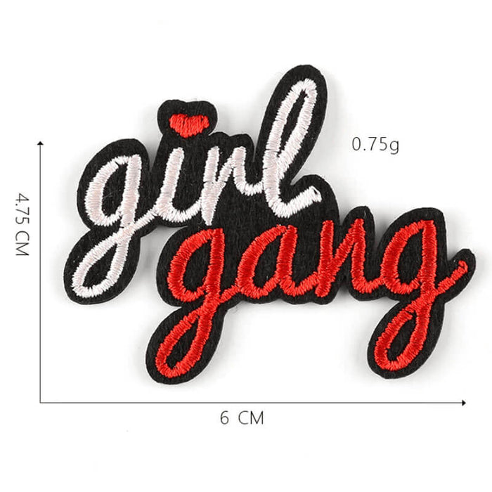 Girl Gang Iron On Patch - The Squeaky Store