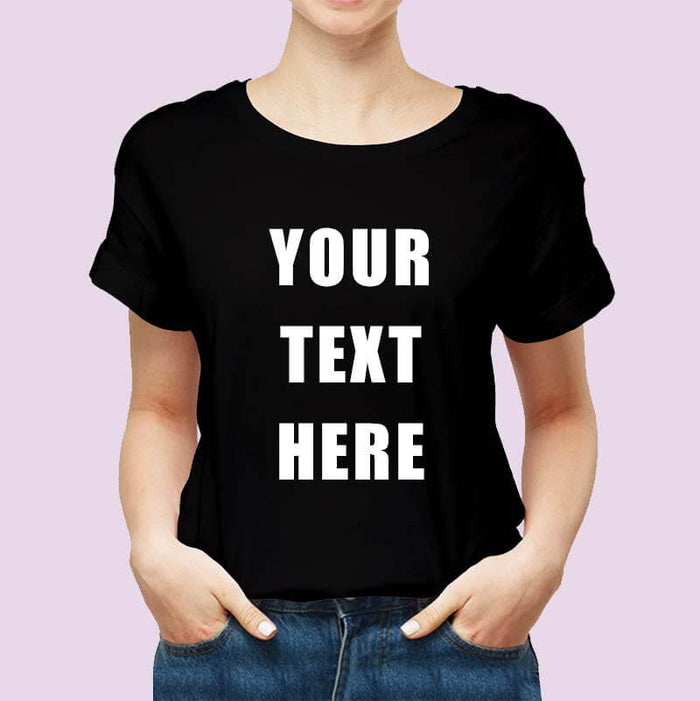 Customized Unisex Tshirt - White Print Quote-thesqueakystore.myshopify.com