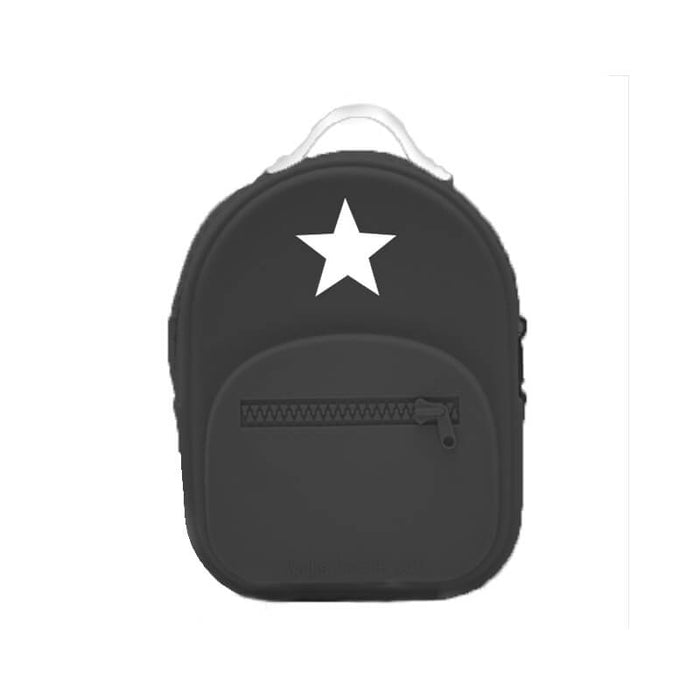 Mini Backpack Shape Silicone Coin Purse - Black - The Squeaky Store