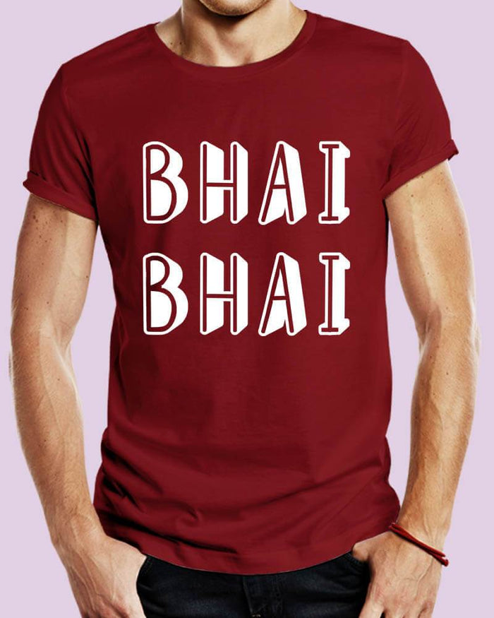 Bhai Bhai !! Funny Hindi Quote Unisex Tshirt - The Squeaky Store