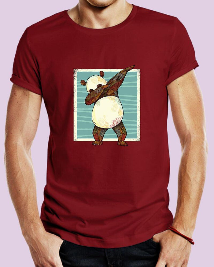Cute Panda Dab Unique Trendy Unisex Tshirt - The Squeaky Store