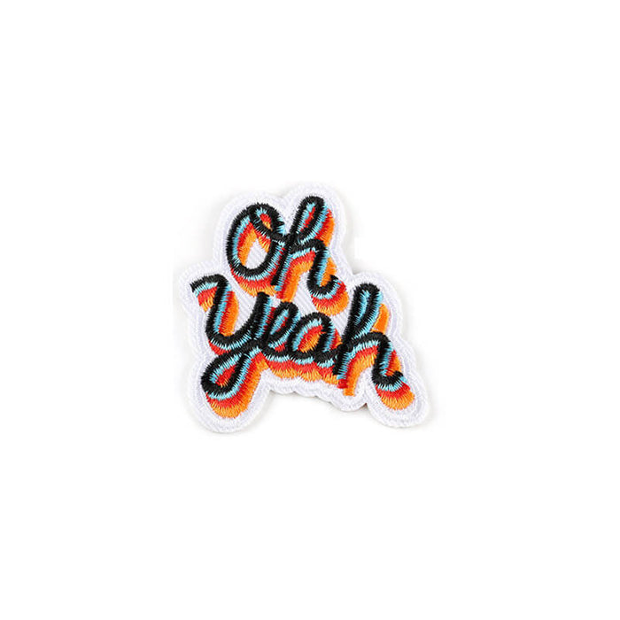 Oh Yeah Quote Iron On Patch - The Squeaky Store