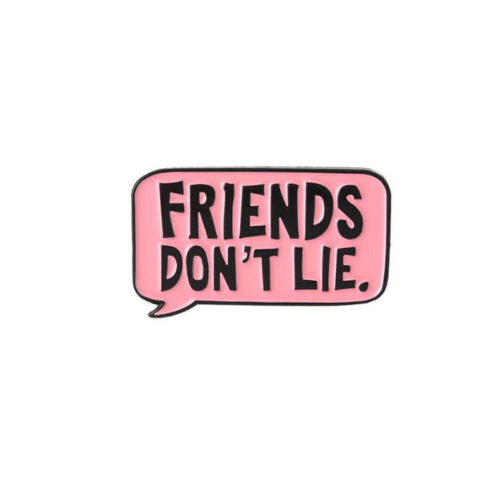 Stranger Things Friends Dont Lie Enamel Pin - The Squeaky Store