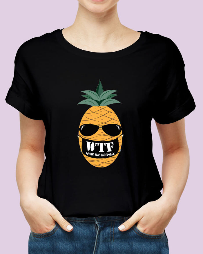 WTF Wear The Facemask Funny Quote Unisex Tshirt - The Squeaky Store