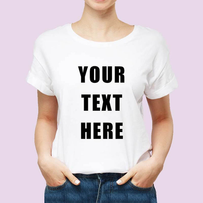 Customized Unisex Tshirt - Black Print Quote-thesqueakystore.myshopify.com