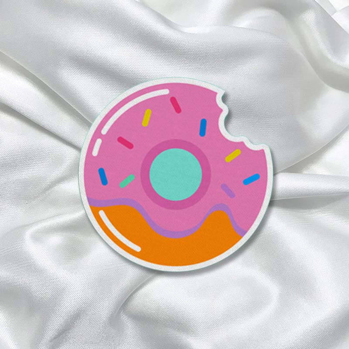 Colorful Donut Bite Yummy Fashion Printed Iron On Patch for T-shirts, Bags, Jeans - The Squeaky Store