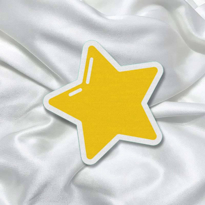 Star Shape Girly Fashion Printed Iron On Patch for T-shirts, Bags, Jeans - The Squeaky Store