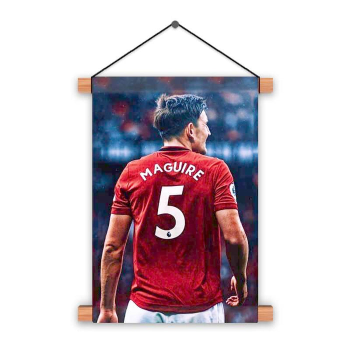 Harry Maguire Manchester United GGMU MUFC Poster Printed Wall Hanging - The Squeaky Store
