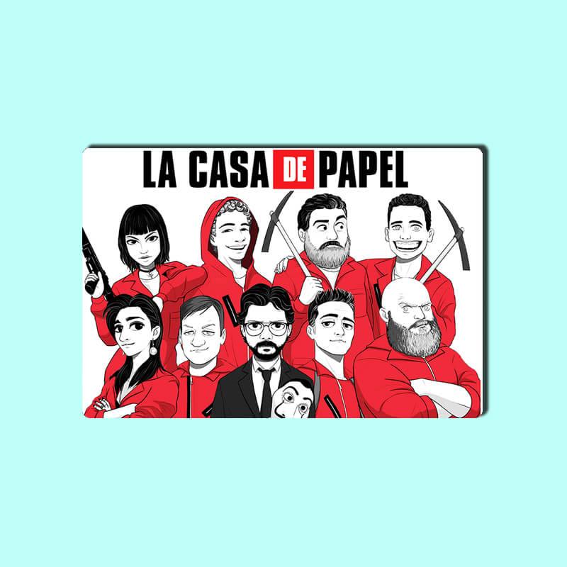 Money Heist Professor, La casa de Papel, Tokyo, Berlin, Bella Ciao, Rio, Nairobi, Helsinki Netflix TV Series Home Decor Designer Printed Fridge Magnet 27-thesqueakystore.myshopify.com