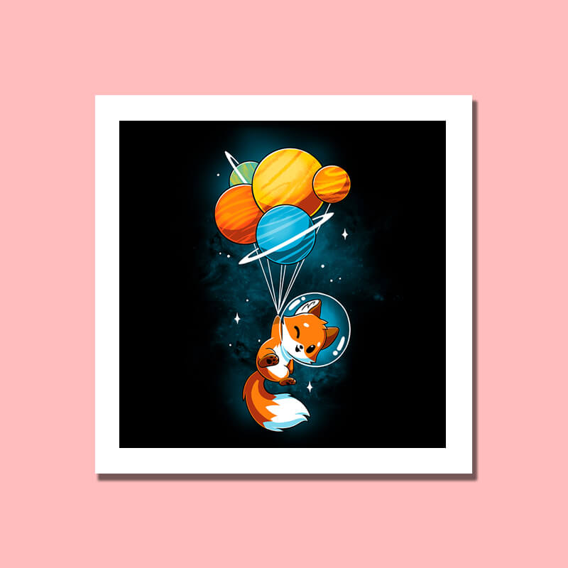 Cute Funny Fox on Balloon Animal Lover Quote Wall Art Frame-thesqueakystore.myshopify.com