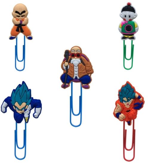 Dragon Ball Z Bookmarks Set - Goku, Master Roshi, Vegeta, Krillin, Chiaotzu - The Squeaky Store