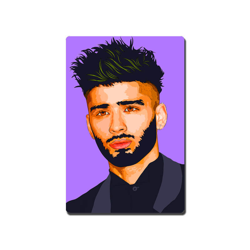 Zayn Malik Cool Purple Fridge Magnet-thesqueakystore.myshopify.com