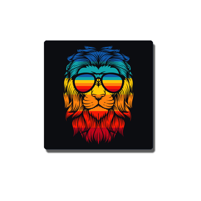 Cool Funny Cute Lion Badge - The Squeaky Store