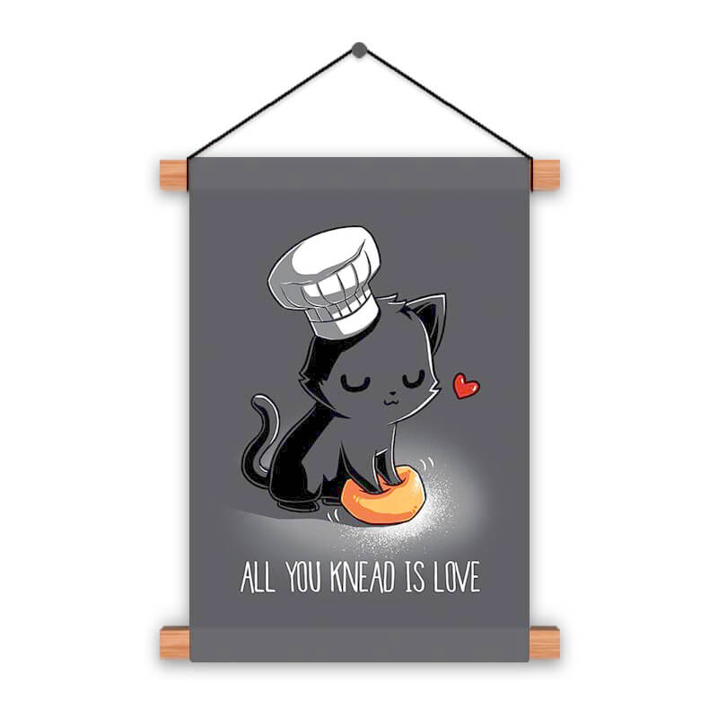 Cute Funny Cat Kitten Quote Animal Lover Poster Printed Wall Hanging - The Squeaky Store