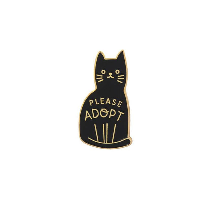 Adopt Cat Enamel Pin - The Squeaky Store