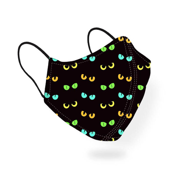 Colorful Funny Cat Eyes Animal Lover Pattern Designer Printed Face Mask-thesqueakystore.myshopify.com