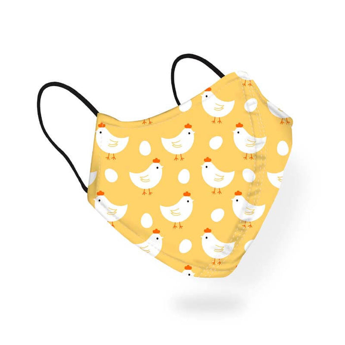 Chicken And Egg Cute Animal Pattern Designer Printed Face Mask-thesqueakystore.myshopify.com