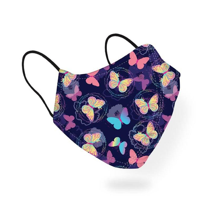 Beautiful Butterflies Colorful Pattern Designer Printed Face Mask-thesqueakystore.myshopify.com