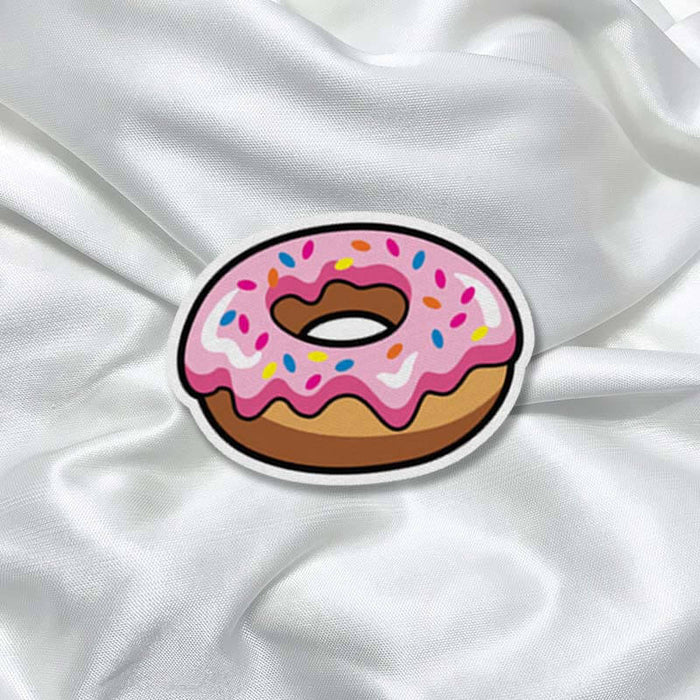 Cute Donut Food Doodle Girly Fashion Printed Iron On Patch for T-shirts, Bags, Jeans - The Squeaky Store