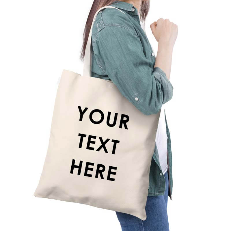Customized Tote Bag - Black Print Quote-thesqueakystore.myshopify.com