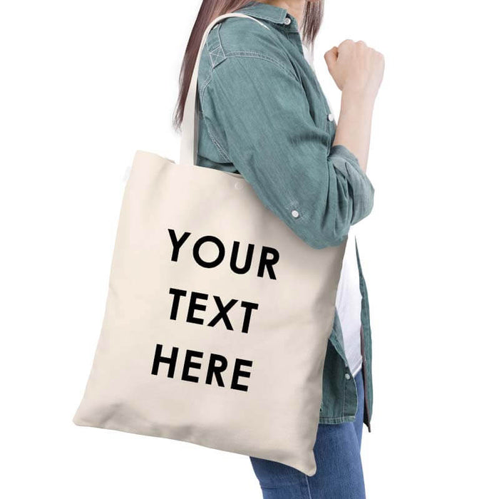 Customized Tote Bag - Black Print Quote-thesqueakystore.myshopify.com