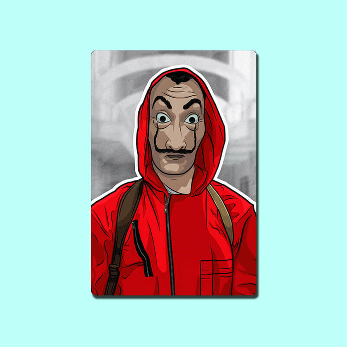 Money Heist Professor, La casa de Papel, Tokyo, Berlin, Bella Ciao, Rio, Nairobi, Helsinki Netflix TV Series Home Decor Designer Printed Fridge Magnet 20-thesqueakystore.myshopify.com