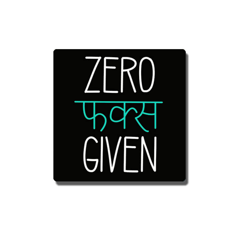 Zero Fs Given Funny Quote Pin Badge - The Squeaky Store