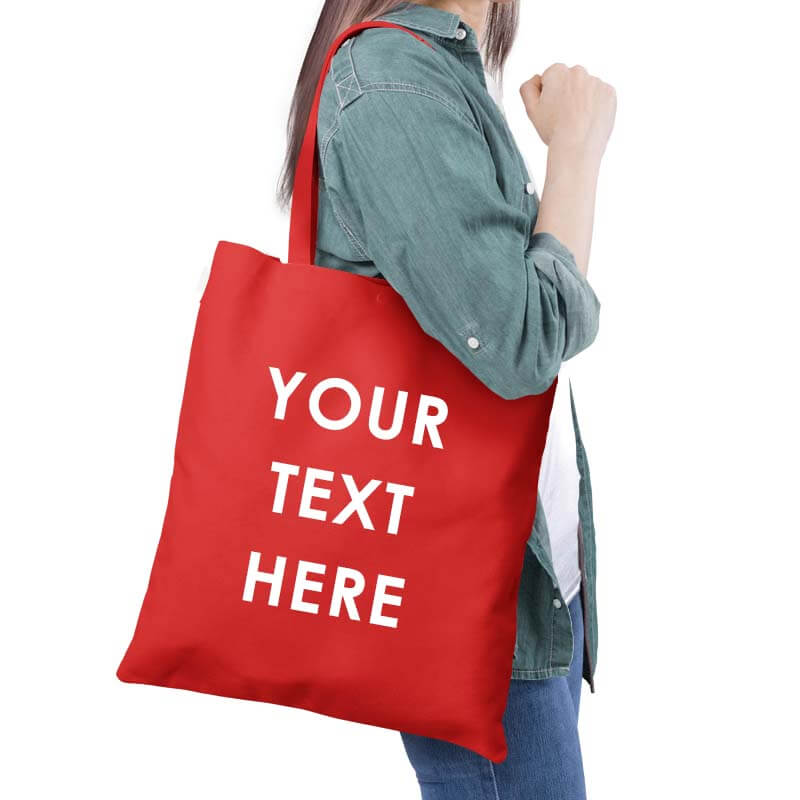 Customized Tote Bag - White Print Quote-thesqueakystore.myshopify.com