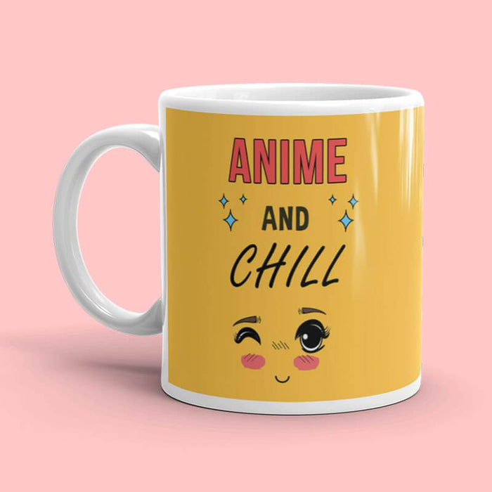 Anime & Chill Quote Mug-thesqueakystore.myshopify.com