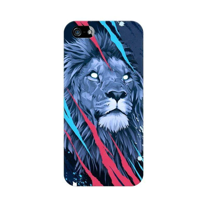Abstract Fearless Lion Iphone 5 SE Cover - The Squeaky Store