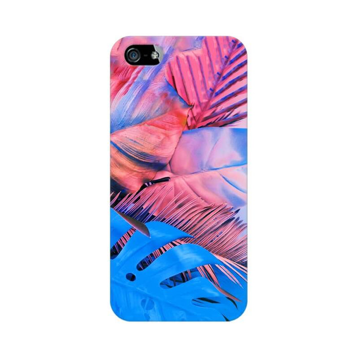 Colorful Leaves Abstract Pattern Iphone 5 SE Cover - The Squeaky Store