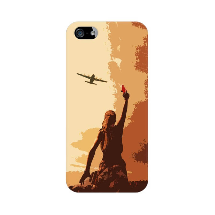 Pubg Girl with Flare Abstract Iphone 5 SE Cover - The Squeaky Store