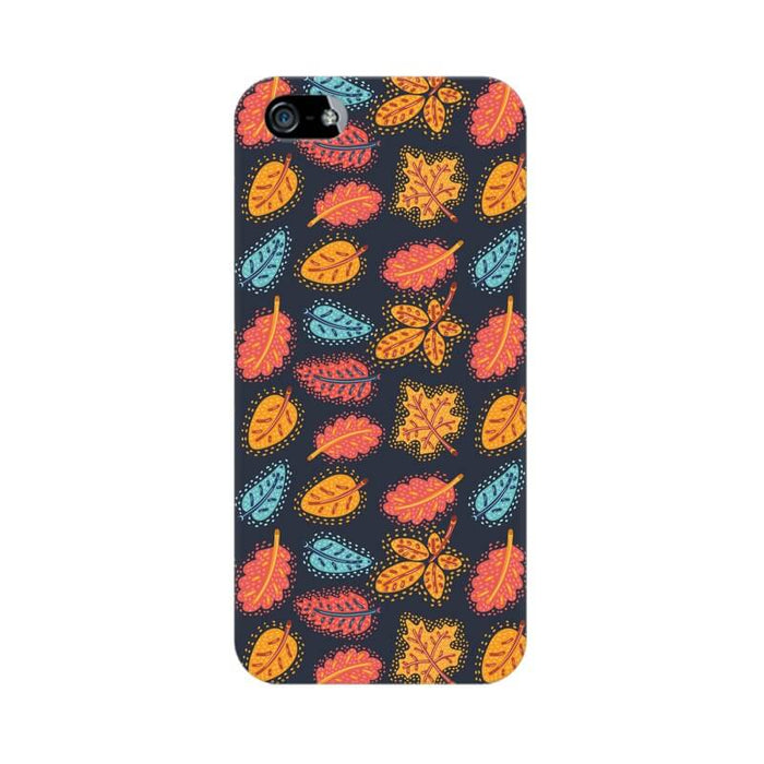 Colorful Leaf Abstract Pattern Iphone 5 SE Cover - The Squeaky Store