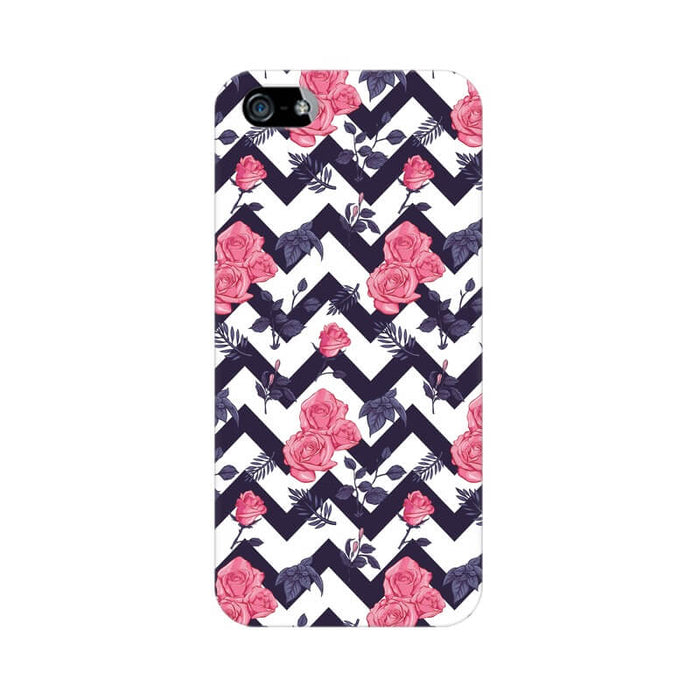Zigzag Flower Abstract Pattern Iphone 5 Cover - The Squeaky Store