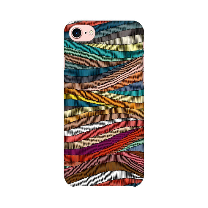 Colorful Abstract Wavy Pattern Iphone 7 Cover - The Squeaky Store