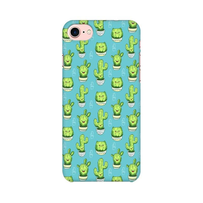 Kawaii Cactus Abstract Pattern Iphone 8 Cover - The Squeaky Store