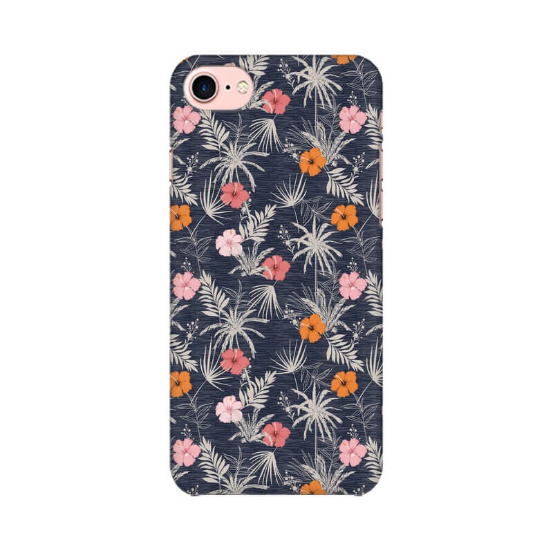 Colorful Flowers & Leaves Abstract Pattern Iphone 8 Cover - The Squeaky Store
