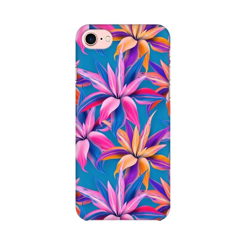 Colorful leafy Abstract Pattern Iphone 8 Cover - The Squeaky Store