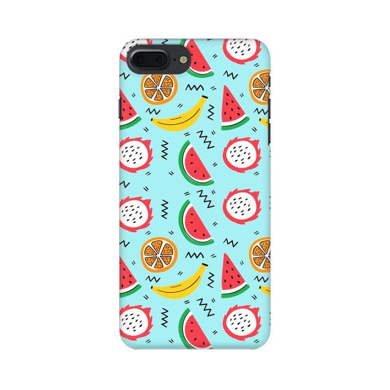 Tropical Fruits Illustration Pattern Designer Iphone 7 Plus Cover - The Squeaky Store
