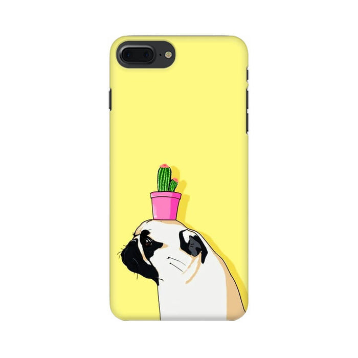 Cute Pug with Cactus Designer Iphone 8 Plus Cover - The Squeaky Store