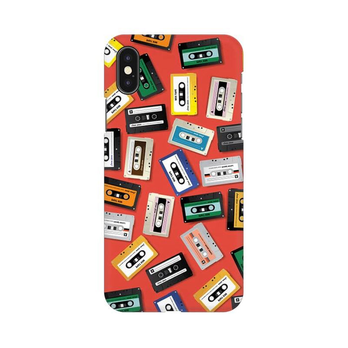 Retro Cassette Pattern Designer Iphone XS Max Cover - The Squeaky Store