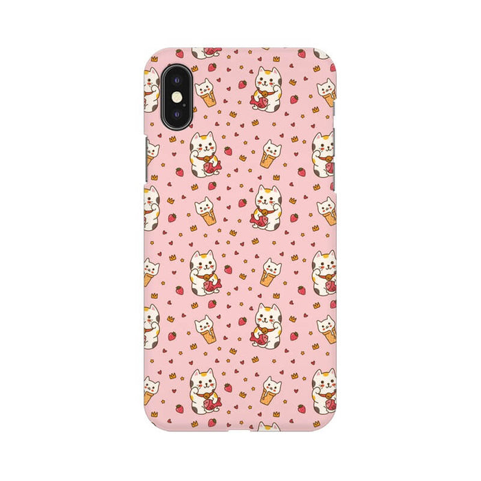 Cute Kitten Pattern Designer Iphone XS Max Cover - The Squeaky Store