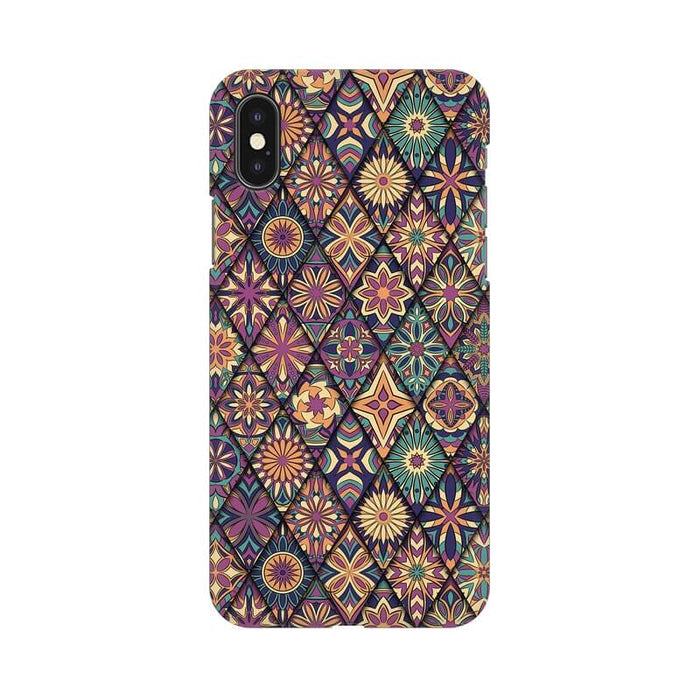 Floral Triangular Designer Pattern Iphone XS Max Cover - The Squeaky Store