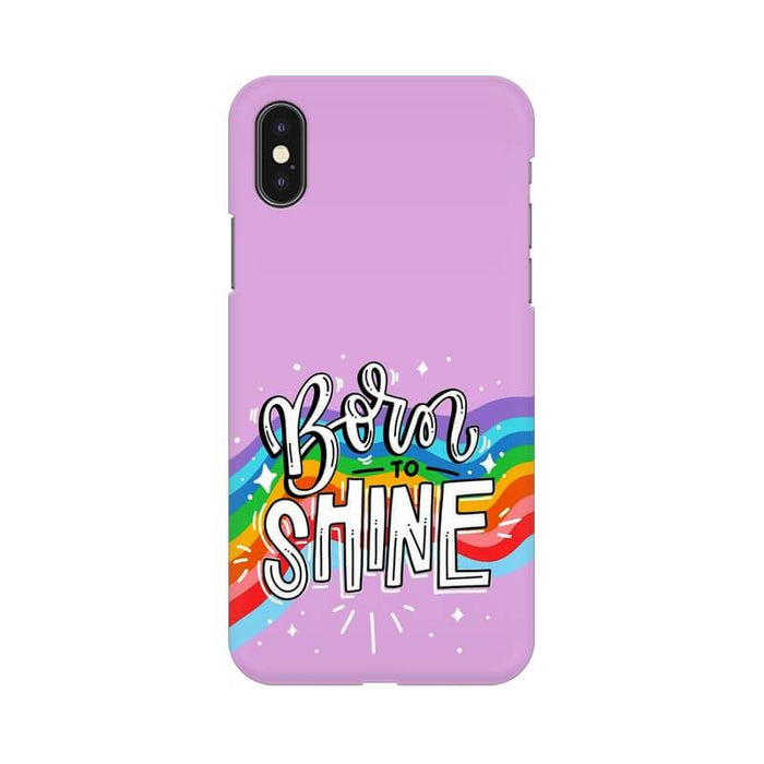 Born to Shine Quote Trendy Designer Iphone  XR Cover - The Squeaky Store